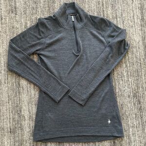 Smartwool Merino Wool 250 Quarter Zip Shirt Size M